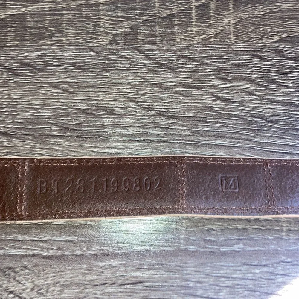 Vintage Women’s 32” Vintage Color Block Fossil Leather Belt
